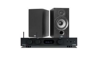 Audiolab 6000A Play Wireless Amplifier & Streaming Player with Elac Debut B6.2 Bookshelf Speakers