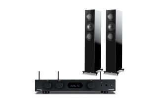 Audiolab 6000A Play Wireless Amplifier & Streaming Player with KEF R5 Meta Floorstanding Speakers