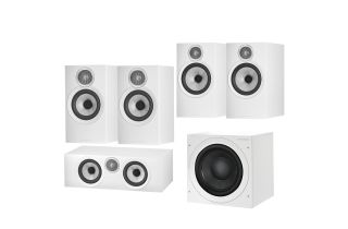 Bowers & Wilkins 606 S3 5.1 Home Cinema Speaker Package (607 S3 Rears) - White
