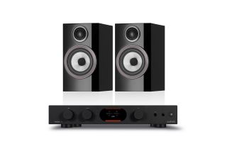 Audiolab 7000A Integrated Amplifier with Bowers & Wilkins 707 S3 Standmount Speakers