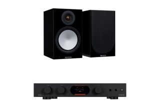 Audiolab 7000A Integrated Amplifier with Monitor Audio Silver 100 7G Speakers