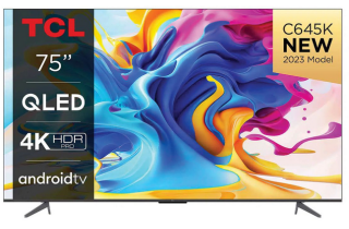 TCL 75C645K 75" QLED 4K Ultra HD Smart TV