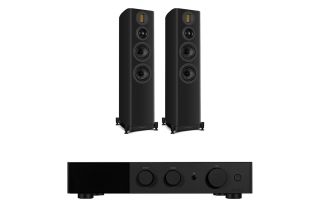 Audiolab 9000A Integrated Amplifier with Wharfedale Evo 5.4 Floorstanding Speakers