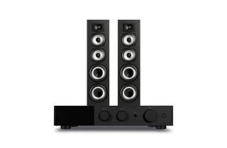 Audiolab 9000A Integrated Amplifier with Polk Monitor XT70 Floor-Standing Loudspeakers