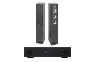 Arcam Radia A15 Integrated Amplifier with Elac Debut F5.2 Floorstanding Speakers