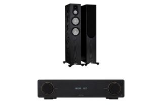 Arcam Radia A15 Integrated Amplifier with Monitor Audio Silver 300 7G Speakers