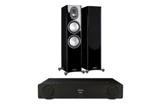Arcam Radia A25 Integrated Amplifier with Monitor Audio Gold 5G 300 Floorstanding Speakers