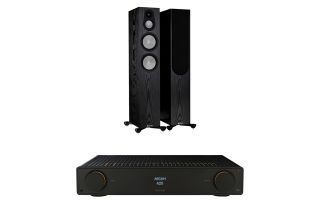 Arcam Radia A25 Integrated Amplifier with Monitor Audio Silver 300 7G Speakers