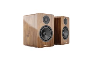 Acoustic Energy AE1 Active Bookshelf Speakers - Piano Walnut