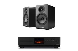 Audiolab Omnia Amplifier & CD Streaming System with Acoustic Energy AE100² Standmount Speakers