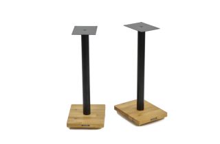 Atacama Apollo Cyclone 7 (715mm) Speaker Stands - Black / Oak