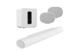 Sonos Arc Ultra Soundbar with Sonos Era 300 Pair & Sonos Sub 4 - White