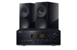 Yamaha A-S2200 Integrated Amplifier with KEF R3 Meta Bookshelf Speakers
