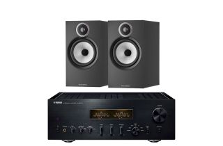 Yamaha A-S2200 Integrated Amplifier with Bowers & Wilkins 606 S3 Standmount Speakers