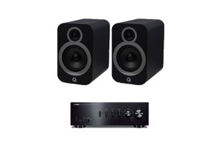 Yamaha A-S701 Integrated Amplifier with Q Acoustics 3030i Bookshelf Speakers