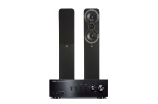 Yamaha A-S301 Integrated Amplifier with Q Acoustics 3050i Floorstanding Speakers