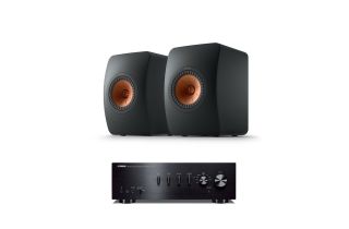 Yamaha A-S301 Integrated Amplifier with KEF LS50 Meta Standmount Loudspeakers