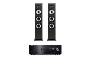 Yamaha A-S301 Integrated Amplifier with Polk Monitor XT60 Floor-Standing Loudspeakers