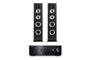 Yamaha A-S301 Integrated Amplifier with Polk Monitor XT70 Floor-Standing Loudspeakers