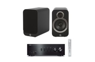 Yamaha A-S501 Integrated Amplifier with Q Acoustics 3020i Bookshelf Speakers 