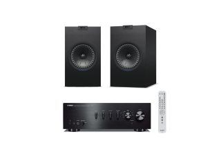 Yamaha A-S701 Integrated Amplifier with KEF Q350 Bookshelf Speakers