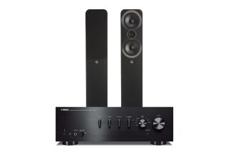 Yamaha A-S701 Integrated Amplifier with Q Acoustics 3050i Floorstanding Speakers