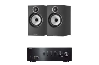 Yamaha A-S501 Integrated Amplifier with Bowers & Wilkins 606 S3 Standmount Speakers