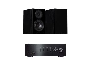 Yamaha A-S501 Integrated Amplifier with Wharfedale Diamond 12.1 Bookshelf Speakers