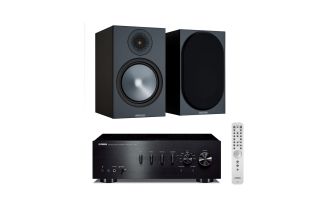 Yamaha A-S701 Integrated Amplifier with Monitor Audio Bronze 100 Speakers (6th Gen)