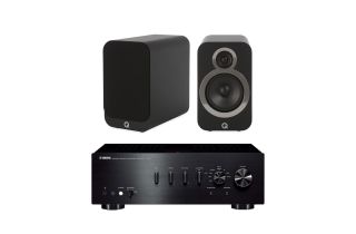 Yamaha A-S701 Integrated Amplifier with Q Acoustics 3020i Bookshelf Speakers