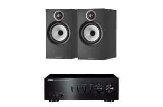 Yamaha A-S701 Integrated Amplifier with Bowers & Wilkins 606 S3 Standmount Speakers