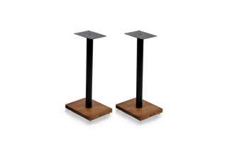 Atacama Apollo Cyclone 7 (715mm) Speaker Stands - Black / Dark Oak
