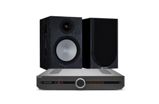 Roksan Attessa Streaming Amplifier with Monitor Audio Silver 100 7G Speakers