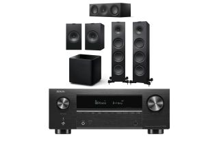 Denon AVC-X3800H 9.4 Ch. 180W 8K AV Receiver with KEF Q750 5.1 Speaker Package