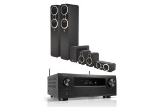 Denon AVC-X4800H 9.4 Ch. 8K AV Receiver with Q Acoustics 3050i Cinema Pack
