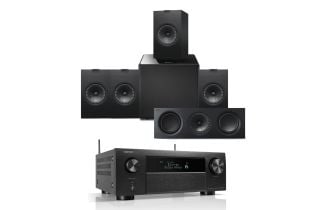 Denon AVC-X4800H 9.4 Ch. 8K AV Receiver with KEF Q350 AV Speaker Pack