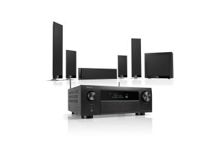 Denon AVC-X4800H 9.4 Ch. 8K AV Receiver with KEF T205 System 5.1 Speaker Pack