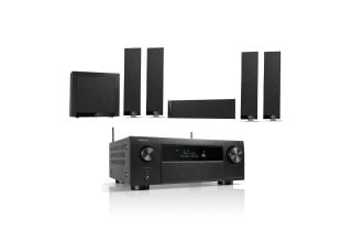 Denon AVC-X4800H 9.4 Ch. 8K AV Receiver with KEF T305 System 5.1 Speaker Pack