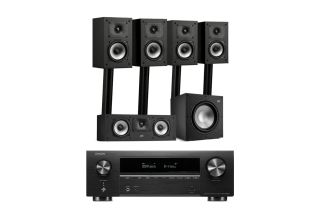 Denon AVR-X1800H AV Receiver with Polk Audio Monitor XT15AV 5.1 Cinema Pack