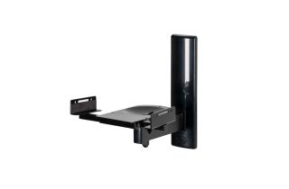 B-Tech BT77 Side-Clamping Speaker Wall Mounts with Tilt & Swivel (Pair) - Black