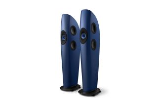 KEF Blade Two Meta Floorstanding Speakers - Frosted Blue / Blue