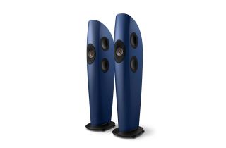 KEF Blade Two Meta Floorstanding Speakers - Frosted Blue / Bronze