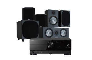 Yamaha RX-A2A AV Receiver with Monitor Audio Bronze 100 AV Speaker Pack