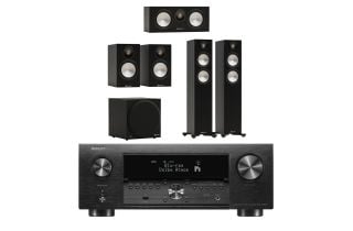 Denon AVC-X4800H 9.4 Ch. 8K AV Amplifier with HEOS Built-in with Monitor Audio Bronze 300 7G 5.1 Speaker Package