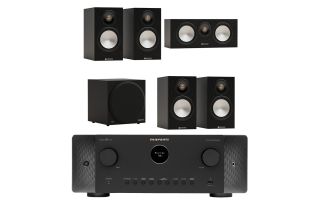Marantz CINEMA 60 DAB 7.2 Channel AV Receiver with Monitor Audio Bronze 50 7G 5.1 Speaker Package