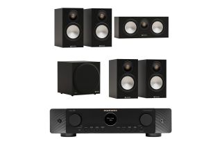 Marantz CINEMA 70s 7.2 Channel AV Receiver with Monitor Audio Bronze 50 7G 5.1 Speaker Package