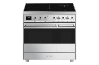 Smeg C92IMX9 90cm Double Cavity Cooker with Induction Hob - Stainless Steel