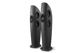 KEF Blade One Meta Floorstanding Speakers - Charcoal Grey / Bronze