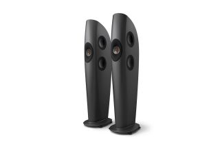 KEF Blade Two Meta Floorstanding Speakers - Charcoal Grey / Bronze