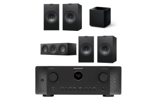 Marantz CINEMA 60 DAB 7.2 Channel AV Receiver with KEF Q350 5.1 Speaker Package